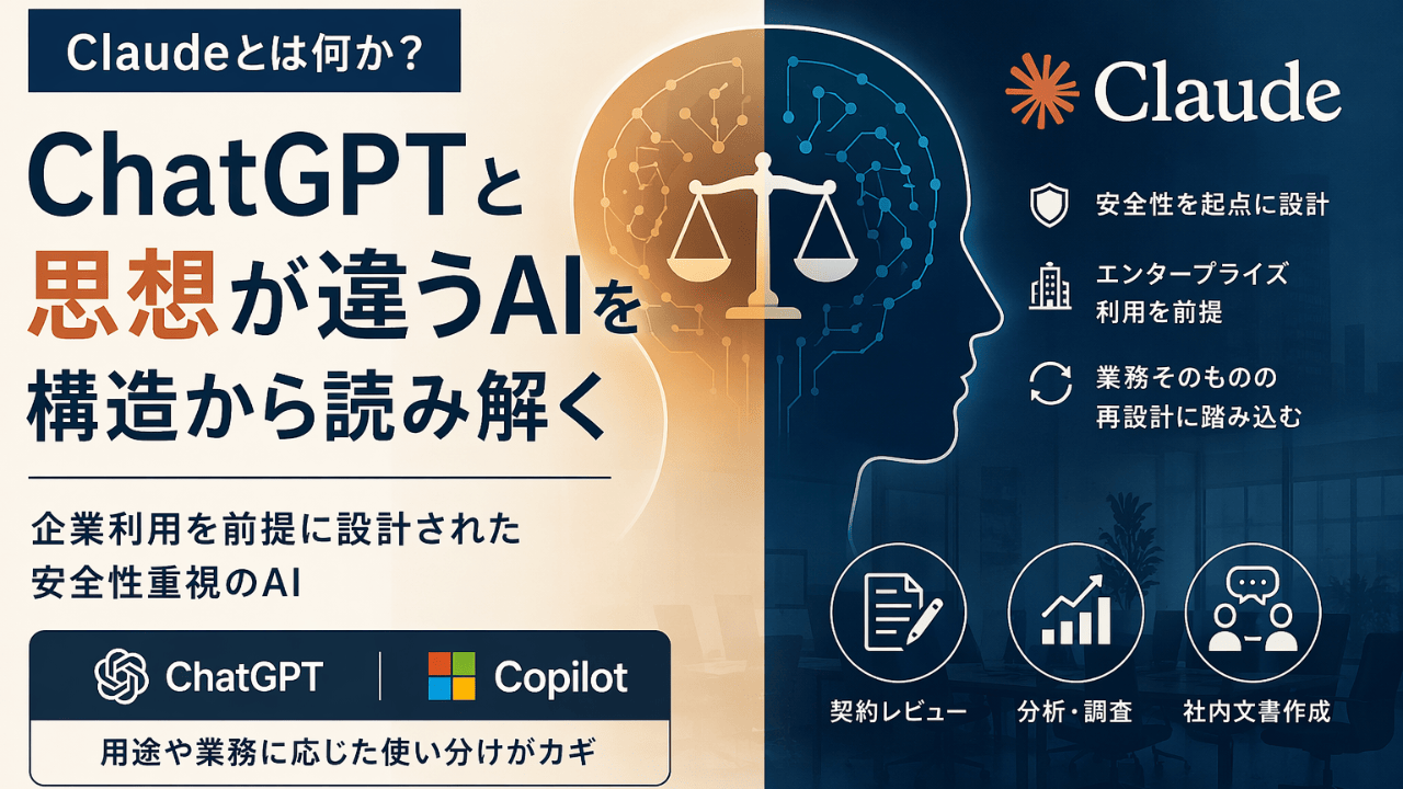 Claudeとは何か？──ChatGPTと思想が違うAIを構造から読み解く