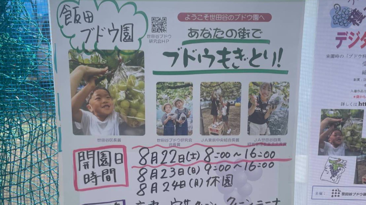 ブドウ狩り🍇とクラス時間変更のお知らせ