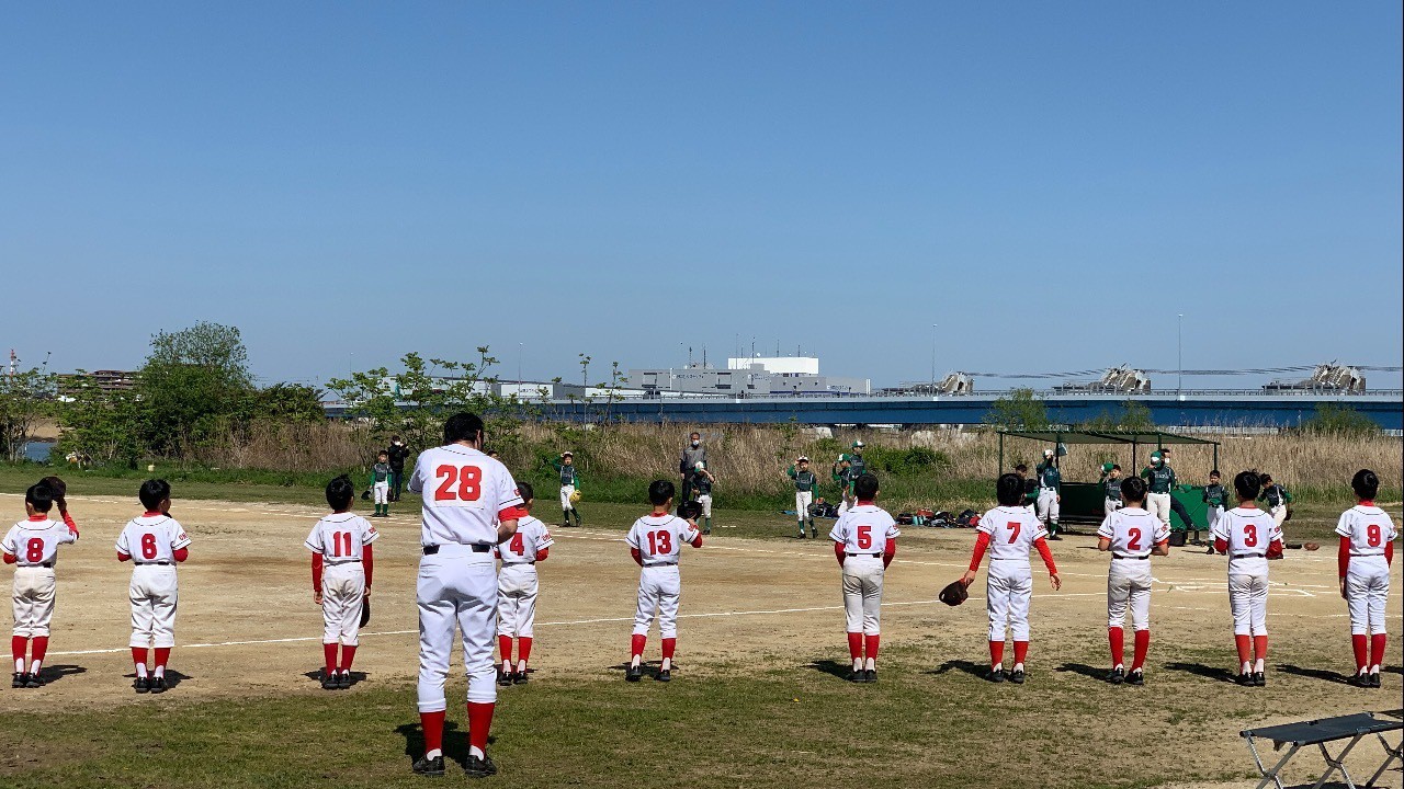 4月10日　久々の練習試合