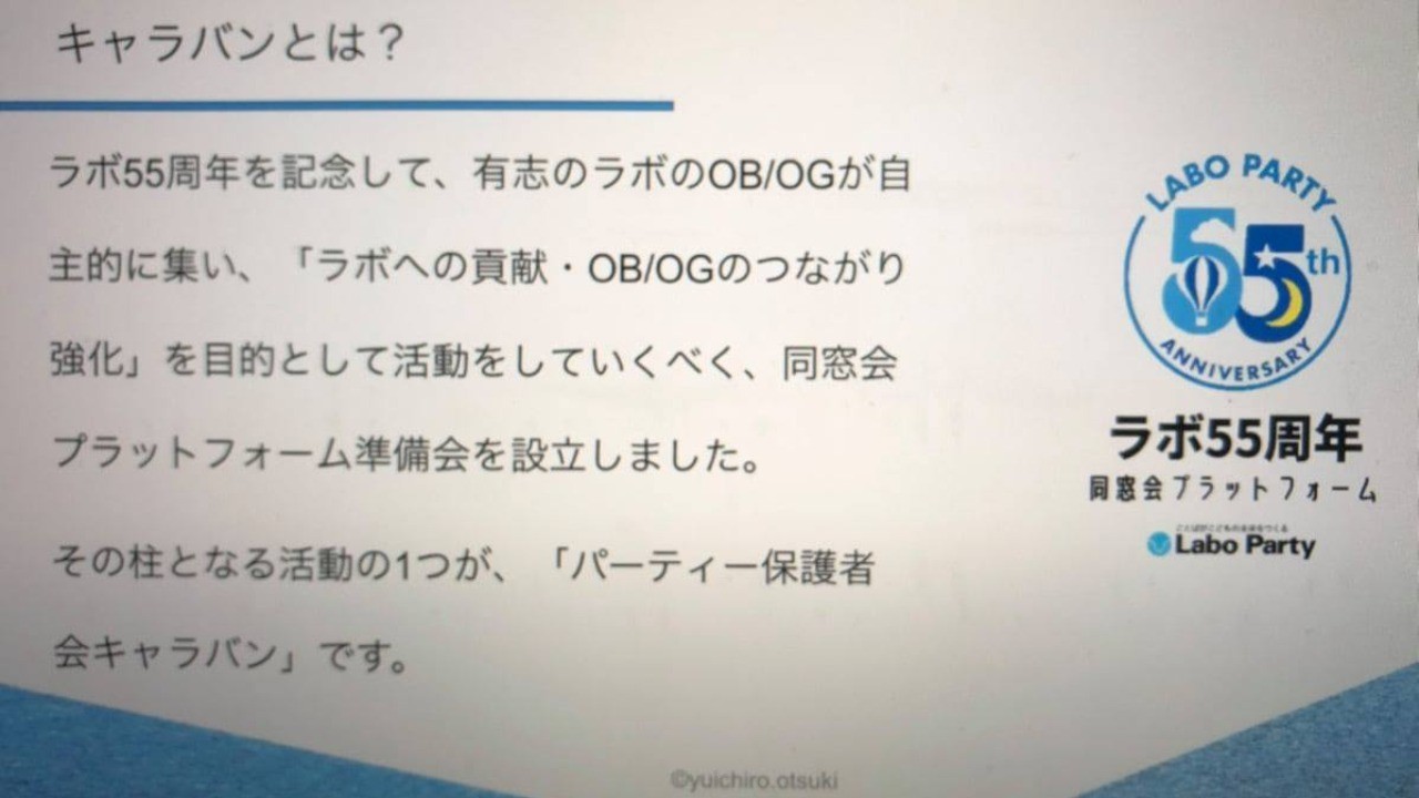 OB/OGキャラバン隊報告(2020/12/5 関西支部・長谷川パーティ)