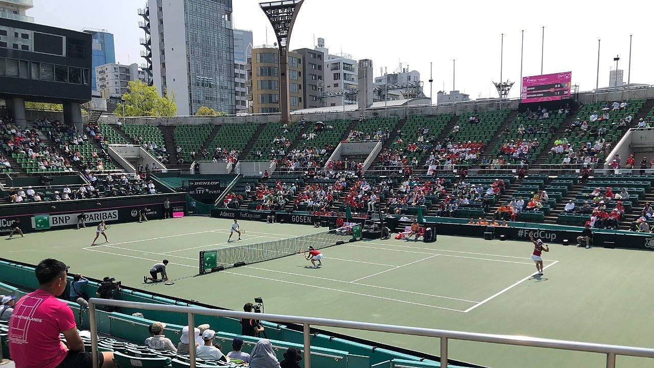 2019年フェドカップの穂積絵莉選手 byIMURAさん