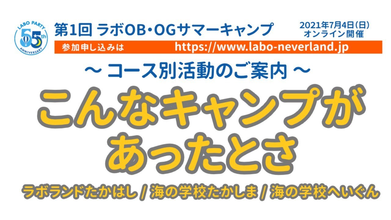 こんなキャンプがあったとさ
