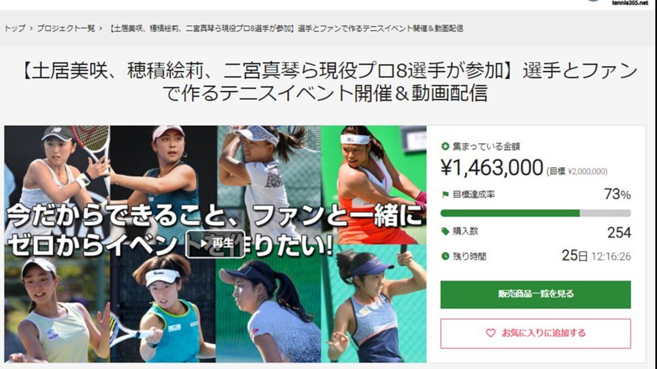 クラファン3日目で73％へ。観戦券は完売！小堀桃子選手がトークイベントに出演へ。