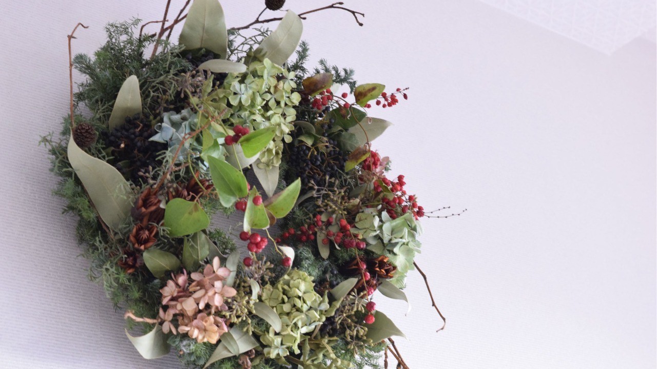 N＊bouquetのナチュラルフラワーでクリスマスの装いに2021