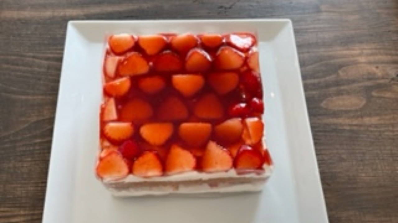3月のレッスンより（苺のショートケーキ）