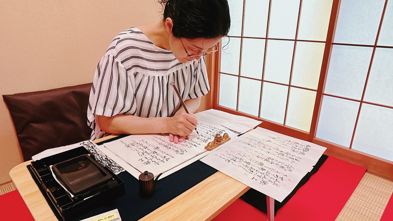 大人の小筆書道🌈楽しくって時間を忘れて没頭❣️お家でも小筆を楽しむ毎日✨🌈　