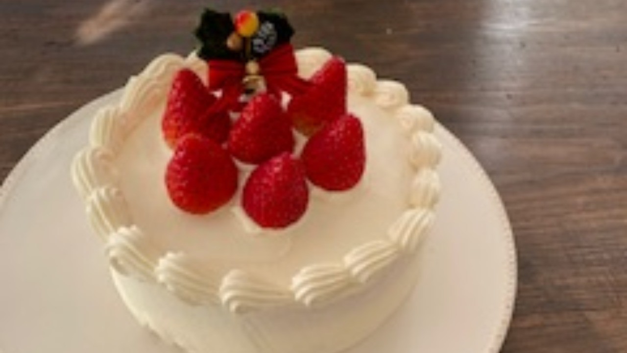 12月のレッスンより（いちごのショートケーキ）
