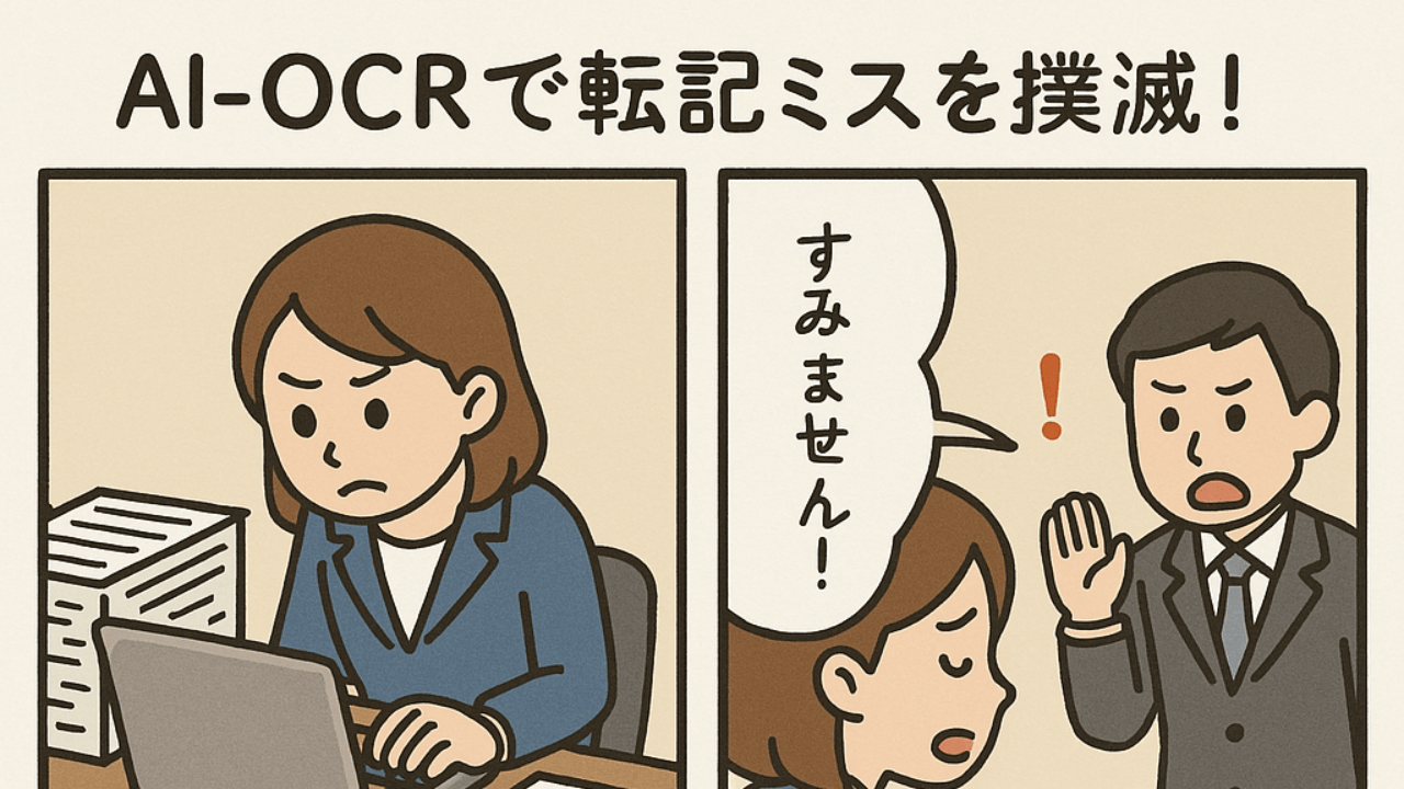 「紙伝票の転記ミスを無くしたい！」～AIOCRが救う現場の悲鳴～