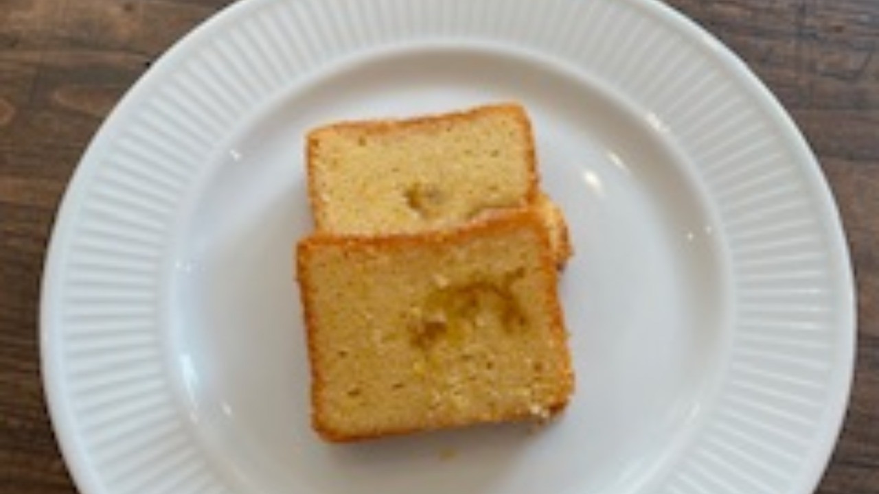 4月のレッスンより（柚子のパウンドケーキ）